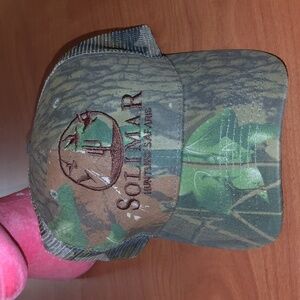 SOLIMAR Hunting Safaris Camo Embroidered Trucker Mesh Strapback Hat